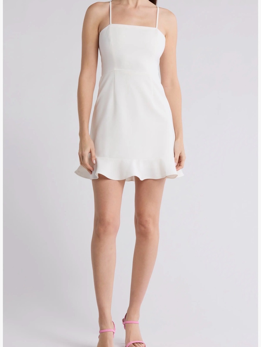 French Connection Dress with Ruffle Hem - Picture 2 of 6